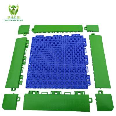 Easy to remove suspension assembly PP plastic floor tile for badminton court